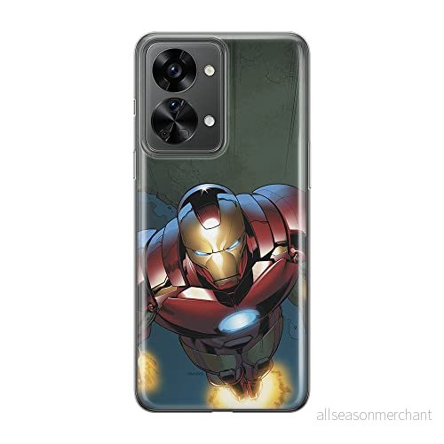 ERT GROUP mobiltelefonfodral för Oneplus NORD 2T 5G originalt och officiellt licensierat Marvel mönster Iron Man 017 optimalt anpassad till formen på mobiltelefonen, fodral tillverkad av TPU plast 5905511280086