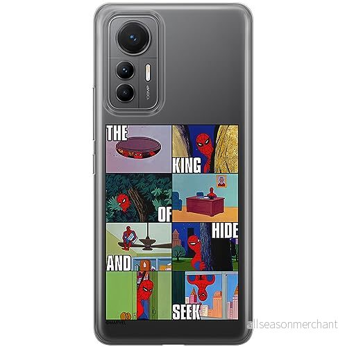 ERT GROUP mobiltelefonfodral för Xiaomi 12 LITE originalt och officiellt licensierat Marvel mönster Spider Man 031 optimalt anpassad till formen på mobiltelefonen, gedeeltelijk transparant 5905795007959