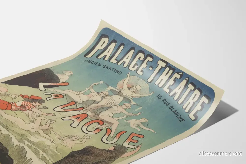 Vintageposter för Palace-Teatern La Våg, 15 Rue Blanche - Bild 3