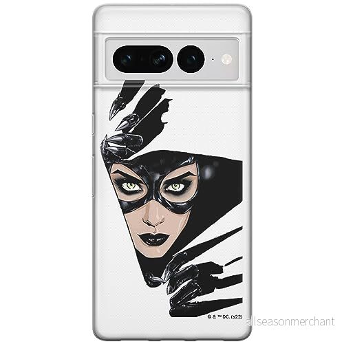 ERT GROUP mobiltelefonfodral för Google PIXEL 7 PRO originalt och officiellt licensierat DC mönster Catwoman 008 optimalt anpassad till formen på mobiltelefonen, fodral tillverkad av TPU plast 5905795173470