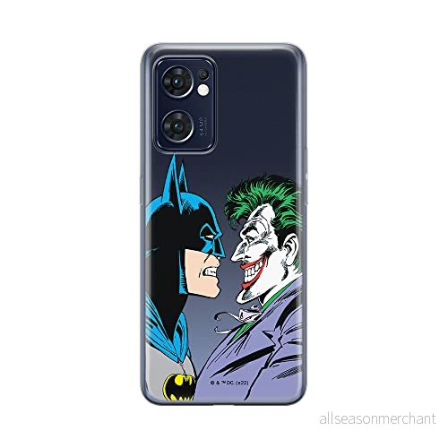 ERT GROUP mobiltelefonfodral för Oppo RENO 7 5G originalt och officiellt licensierat DC mönster Batman & Joker 005 optimalt anpassad till formen på mobiltelefonen, gedeeltelijk transparant 5905511318079