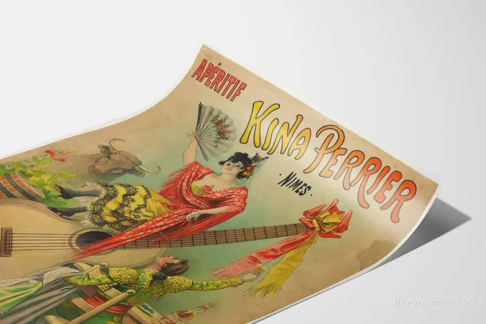 Vintageposter för Aperitif Kina Perrier Nîmes - Bild 3