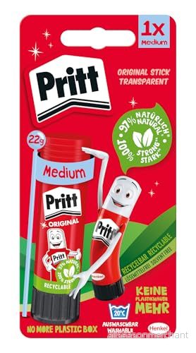 Pritt limfoder, säkert och barnvänligt lim för konst pyssel, starkt skola kontorsbehov, 1 x 22 g stift 87189810