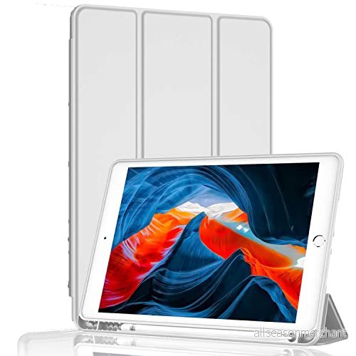 BXGH Fodral för iPad 10.2 tum (2021/2020/2019 modell, 9/8/7 generation), automatiskt vaknande/sovande skydd (grått) 9011704885344