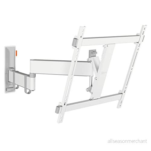 Vogel's TVM 3445 Svängbart TV väggfäste för 32 65 tums TV, max. 25 kg, svängbar upp till 180, full motion fäste VESA 400 x 400, universell kompatibilitet, vit 8712285347801