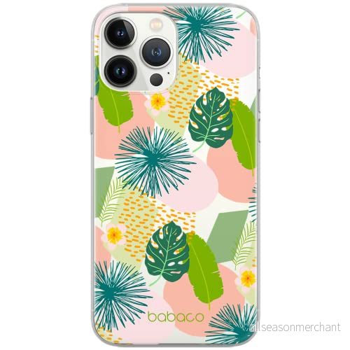 ERT GROUP mobiltelefonfodral för Samsung S9 PLUS originalt och officiellt licensierat Babaco mönster Plants 012 Vit optimalt anpassad till formen på mobiltelefonen, gedeeltelijk transparant 5903932577556