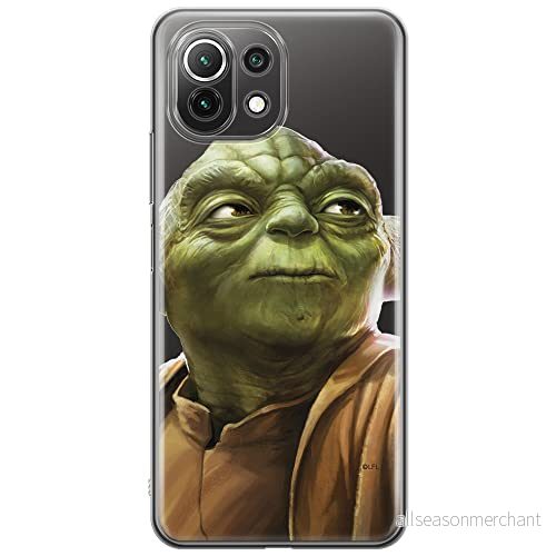 ERT GROUP mobiltelefonfodral för Xiaomi 11 LITE 4G/5G originalt och officiellt licensierat Star Wars mönster Yoda 006, gedeeltelijk transparant 5903932729986