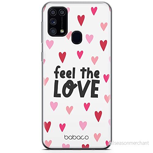 ERT GROUP mobiltelefonfodral för Samsung A31 originalt och officiellt licensierat Babaco mönster Feel the love 001 optimalt anpassad till formen på mobiltelefonen, gedeeltelijk transparant 5904805037726