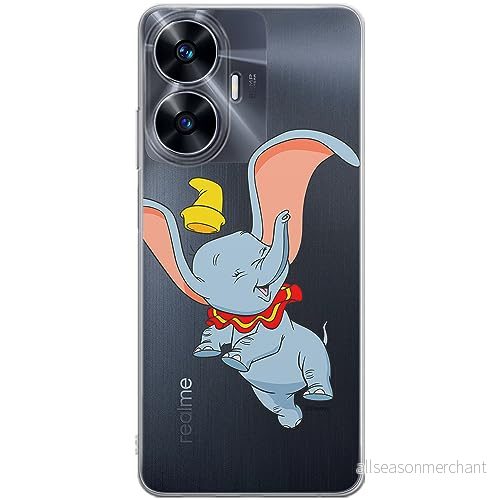 ERT GROUP mobiltelefonfodral för Realme C55 originalt och officiellt licensierat Disney mönster Dumbo 015 optimalt anpassad till formen på mobiltelefonen, gedeeltelijk transparant 5905511867423