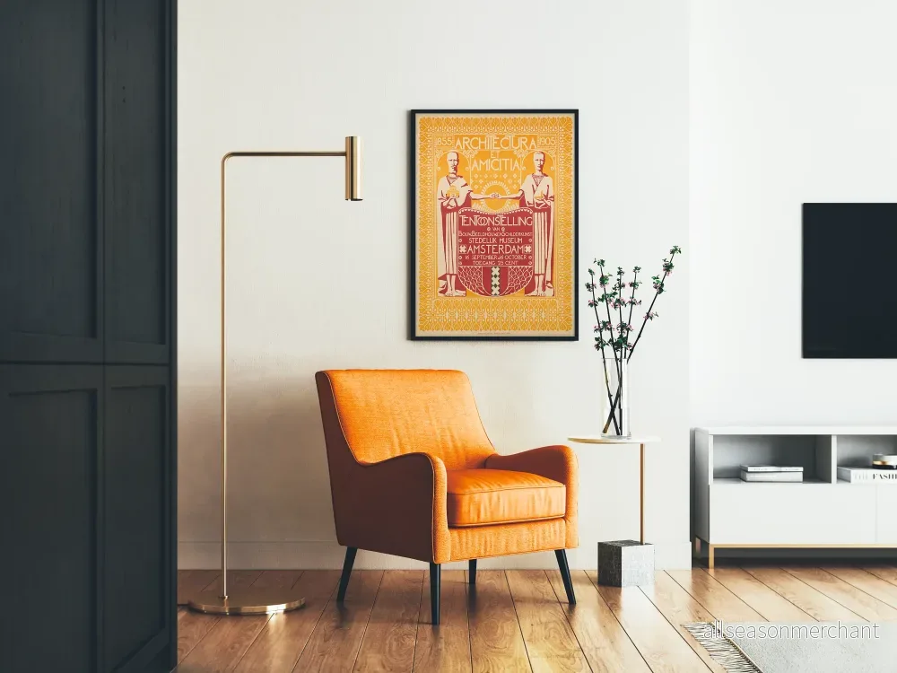Vintageposter Architectura et Amicitia Amsterdam - Bild 2
