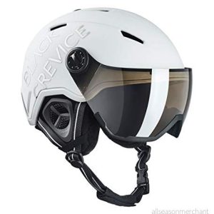 Black Crevice unisex vuxna skidhjälm Vail med visir, white mattsilver, M (5558 cm) 9120090705201
