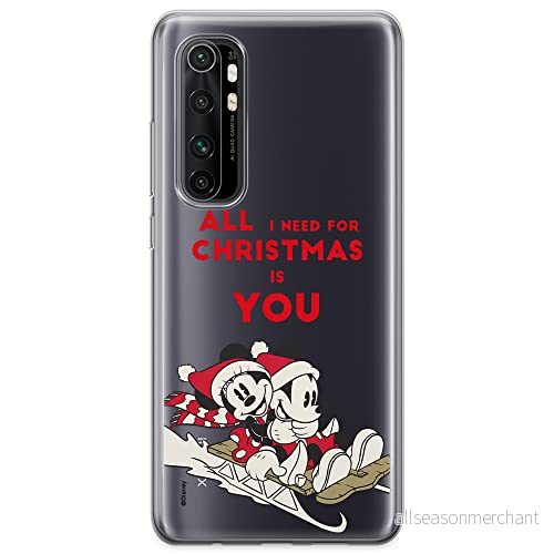 ERT GROUP mobiltelefonfodral för Xiaomi MI NOTE 10 Lite originalt och officiellt licensierat Disney mönster Mickey & Minnie 015 anpassad till formen på mobiltelefonen, gedeeltelijk transparant 5903932066975