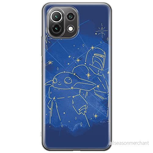 ERT GROUP mobiltelefonfodral för Xiaomi 11 LITE 4G/5G originalt och officiellt licensierat Star Wars mönster Baby Yoda 023, fodral tillverkad av TPU plast 5904805077197