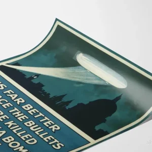 Rekryteringsposter för armén "Det är mycket bättre att möta kulorna" vintage - Bild 3