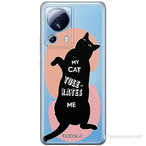 ERT GROUP mobiltelefonfodral för Xiaomi 13 LITE/CIVI 2 originalt och officiellt licensierat Babaco mönster Cats 003 optimalt anpassad till formen på mobiltelefonen, gedeeltelijk transparant 5905511926472