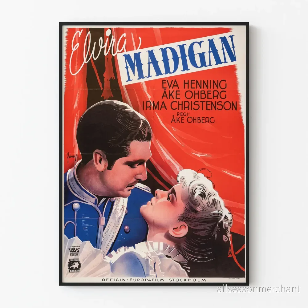 Vintage dekorativ poster Elvira Madigan
