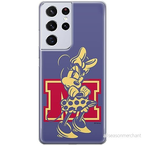ERT GROUP mobiltelefonfodral för Samsung S21 ULTRA originalt och officiellt licensierat Disney mönster Minnie 072 optimalt anpassad till formen på mobiltelefonen, fodral tillverkad av TPU plast 5905795023935