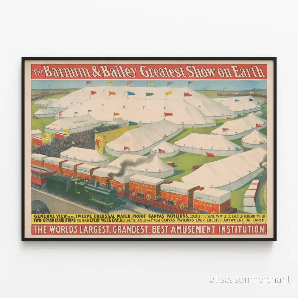 Vintageposter Barnum & Bailey Greatest Show on Earth