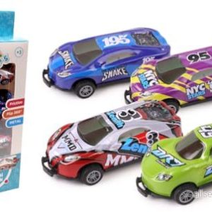 FLYPOP’S 4 Crash Racing Cars Friction Vehicle 022887 flerfärgad metall Barnleksak Gåva Miniatyr Fordon 9 cm Från 3 år 3301040228872 FLYPOP’S 4 Crash Racing Cars Friction Vehicle 022887 flerfärgad metall Barnleksak Gåva Miniatyr Fordon 9 cm Från 3 år 3301040228872