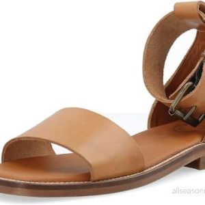 CA’SHOTT A/S Dam CASMARY Wide Strap Vegetable Tanned läder platt sandal, konjak, 38 EU, EU 5740017033923 CA’SHOTT A/S Dam CASMARY Wide Strap Vegetable Tanned läder platt sandal, konjak, 38 EU, EU 5740017033923