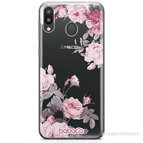 ERT GROUP mobiltelefonfodral för Samsung M20 originalt och officiellt licensierat Babaco mönster Flowers 055 optimalt anpassad till formen på mobiltelefonen, gedeeltelijk transparant 5905131356512