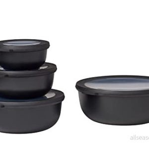 Mepal Bowls Set Nordic Black of 4 (350, 750 ml, 1.25 and 2.25 Liter) 8711269947822