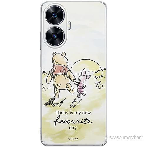 ERT GROUP mobiltelefonfodral för Realme C55 originalt och officiellt licensierat Disney mönster Winnie the Pooh & Friends 012 anpassad till formen på mobiltelefonen, fodral tillverkad av TPU plast 5905511858544