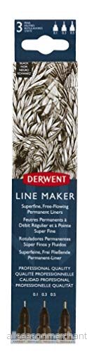Derwent Line Maker Black (3) 5028252595810