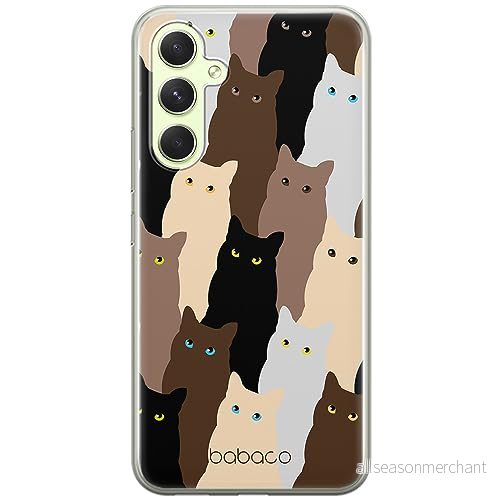 ERT GROUP mobiltelefonfodral för Samsung A54 5G originalt och officiellt licensierat Babaco mönster Cats 001 optimalt anpassad till formen på mobiltelefonen, fodral tillverkad av TPU plast 5905511808938