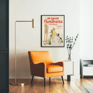 Vintageposter för 29:e Humoristfestivalen 1936 väggdekoration - Bild 2