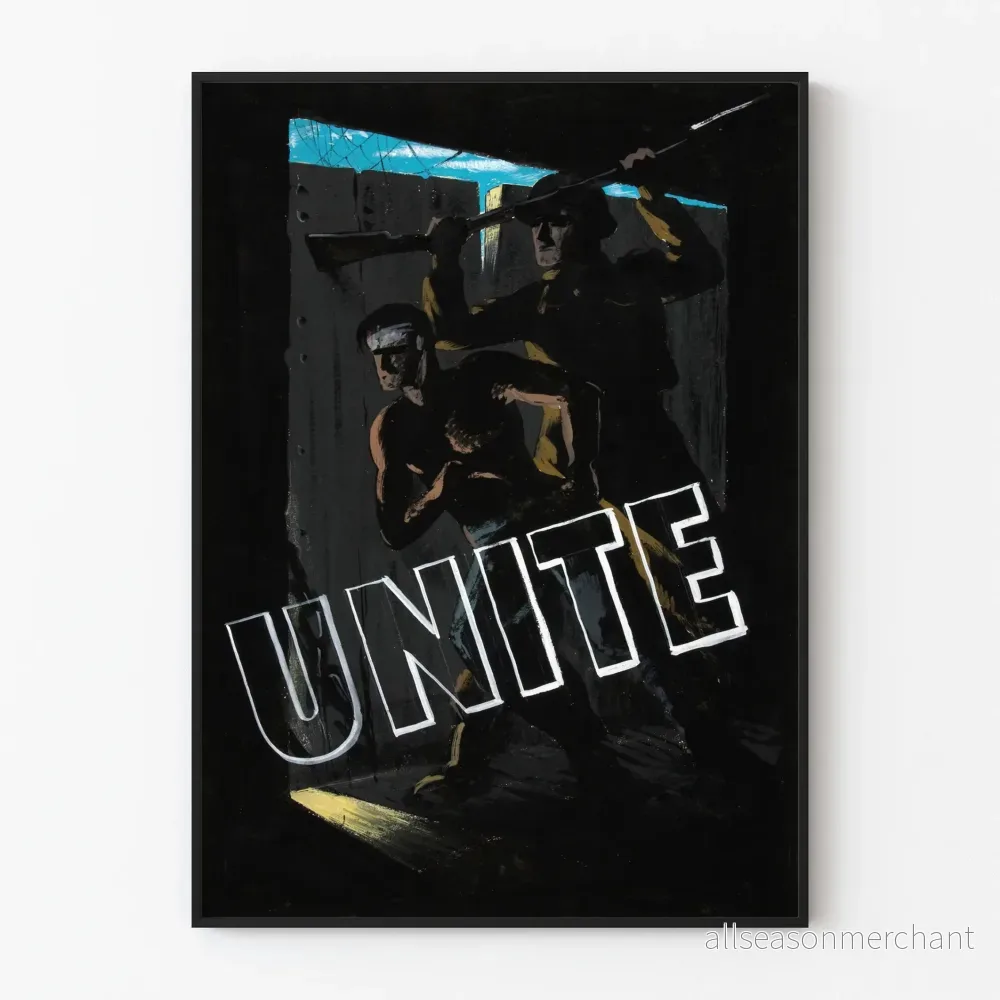 Konstnärlig poster Enhet - Dramatisk och mörk illustration