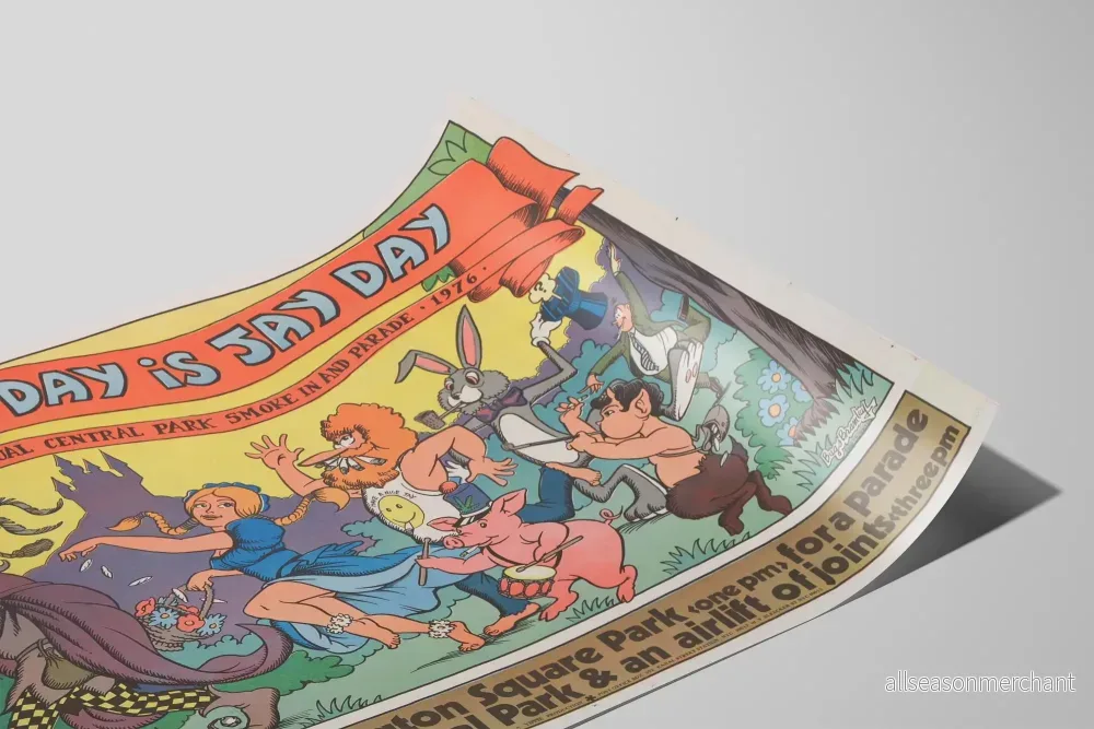 Vintageposter May Day är Jay Day - Paradvagn Central Park 1976 - Bild 2