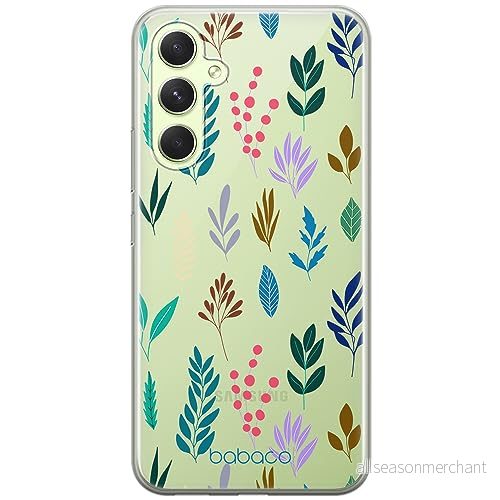 ERT GROUP mobiltelefonfodral för Samsung A54 5G originalt och officiellt licensierat Babaco mönster Plants 014 optimalt anpassad till formen på mobiltelefonen, gedeeltelijk transparant 5905511799151