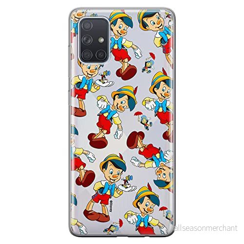 ERT GROUP mobiltelefonfodral för Samsung A71 5G originalt och officiellt licensierat Disney mönster Pinocchio 002 optimalt anpassad till formen på mobiltelefonen, gedeeltelijk transparant 5905131813473