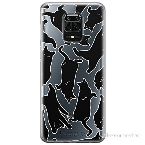 ERT GROUP mobiltelefonfodral för Xiaomi REDMI NOTE 9 PRO/ 9S originalt och officiellt licensierat Babaco mönster Cats 005 optimalt anpassad till formen på mobiltelefonen, gedeeltelijk transparant 5905131125378