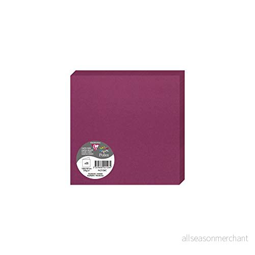 Clairefontaine 2126C förpackning (med 25 dubbelkort pollen, hopvikt, 160 x mm) 210 g, himbeer 3329680021264