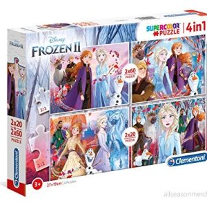 Clementoni Children Puzzle 21307 Pussel 2X20+2X60 Disney Frozen 2, 3 5 år, för barn 8005125213078 Clementoni Children Puzzle 21307 Pussel 2X20+2X60 Disney Frozen 2, 3 5 år, för barn 8005125213078