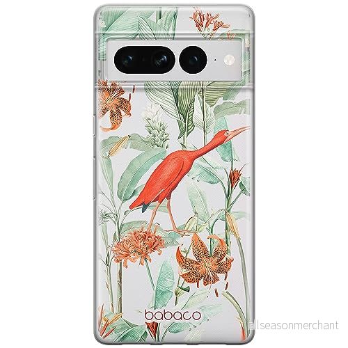 ERT GROUP mobiltelefonfodral för Google PIXEL 7 PRO originalt och officiellt licensierat Babaco mönster Flowers 049 optimalt anpassad till formen på mobiltelefonen, gedeeltelijk transparant 5905795172749