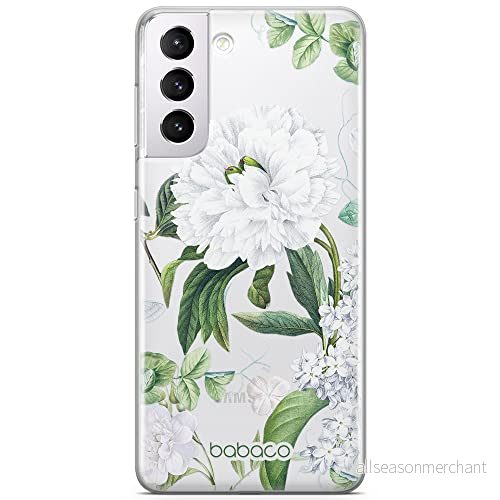 ERT GROUP mobiltelefonfodral för Samsung S21 originalt och officiellt licensierat Babaco mönster Flowers 031 optimalt anpassad till formen på mobiltelefonen, gedeeltelijk transparant 5905131283177