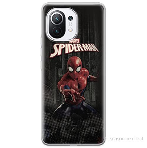 ERT GROUP mobiltelefonfodral för Xiaomi 11 originalt och officiellt licensierat Marvel mönster Spider Man 007 optimalt anpassad till formen på mobiltelefonen, fodral tillverkad av TPU plast 5903537118284