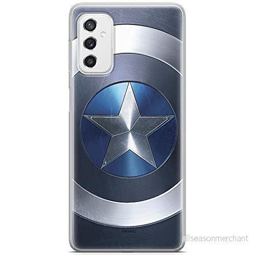 ERT GROUP mobiltelefonfodral för Samsung M52 5G originalt och officiellt licensierat Marvel mönster Captain America 005 optimalt anpassad till formen på mobiltelefonen, fodral tillverkad av TPU plast 5904805487965