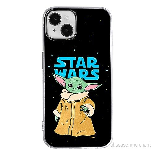 ERT GROUP mobiltelefonfodral för Iphone 14 originalt och officiellt licensierat Star Wars mönster Baby Yoda 032 optimalt anpassad till formen på mobiltelefonen, fodral tillverkad av TPU plast 5905511755614