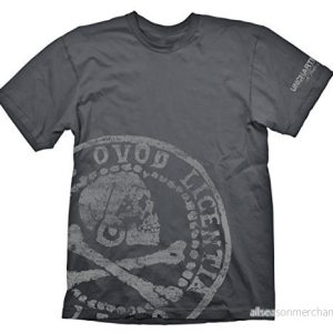 Uncharted 4 t-shirt pirat mynt överdimensionerat tryck, XXL 4260144322260 Uncharted 4 t-shirt pirat mynt överdimensionerat tryck, XXL 4260144322260