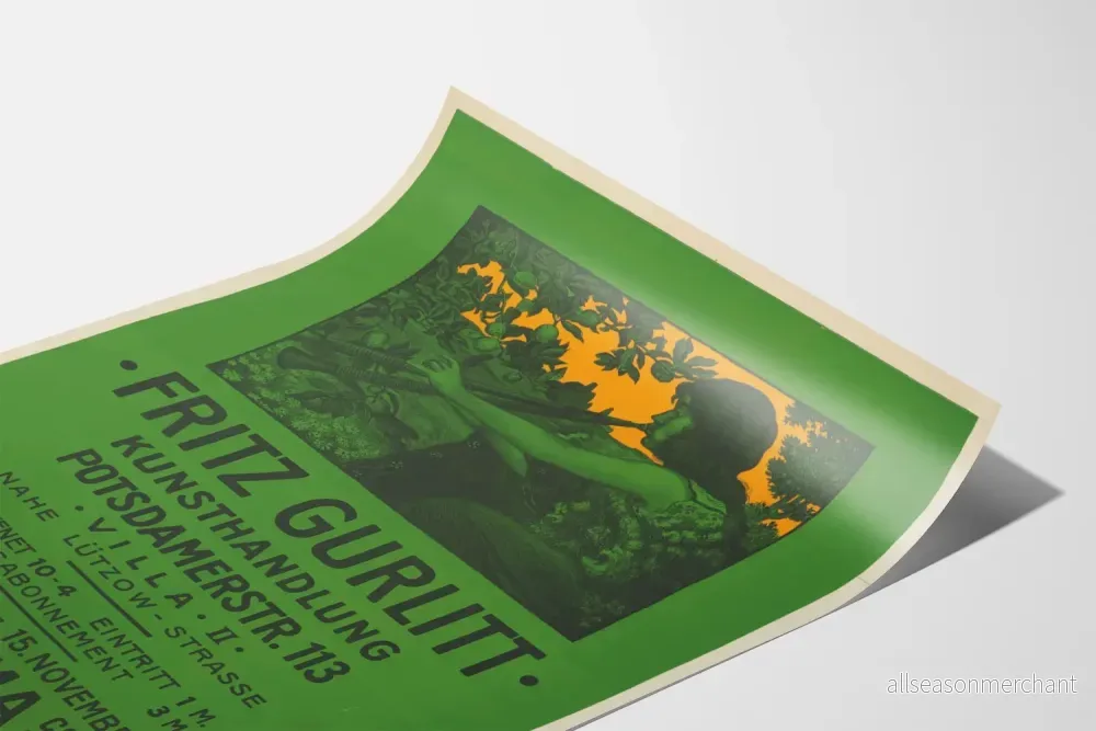 Vintageposter Fritz Gurlitt Kunsthandlung - Utställning Hans Thoma - Bild 3