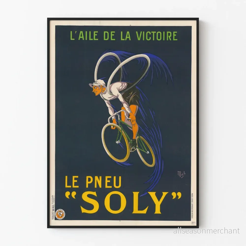 Vintageposter L'Aile de la Victoire - Soly-däck för väggdekoration