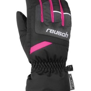 Reusch Barn Bennet R Tex Xt handskar, svart/svart melange/rosa glo, 5 4060485237212