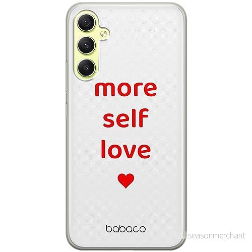 ERT GROUP mobiltelefonfodral för Samsung A34 5G originalt och officiellt licensierat Babaco mönster More self love 001 optimalt anpassad till formen på mobiltelefonen, fodral tillverkad av TPU plast 5905511781828