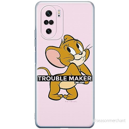 ERT GROUP mobiltelefonfodral för Xiaomi MI 11i/ REDMI K40/K40 PRO/POCO F3/ F3 PRO originalt och officiellt licensierat Tom & Jerry mönster 012, fodral tillverkad av TPU plast 5905511885915