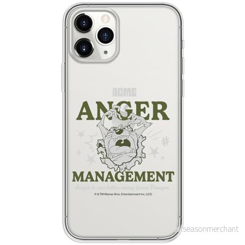 ERT GROUP mobiltelefonfodral för Iphone 11 PRO MAX originalt och officiellt licensierat Looney Tunes mönster Tasmanian 006 optimalt anpassad till formen på mobiltelefonen, gedeeltelijk transparant 5905795135553