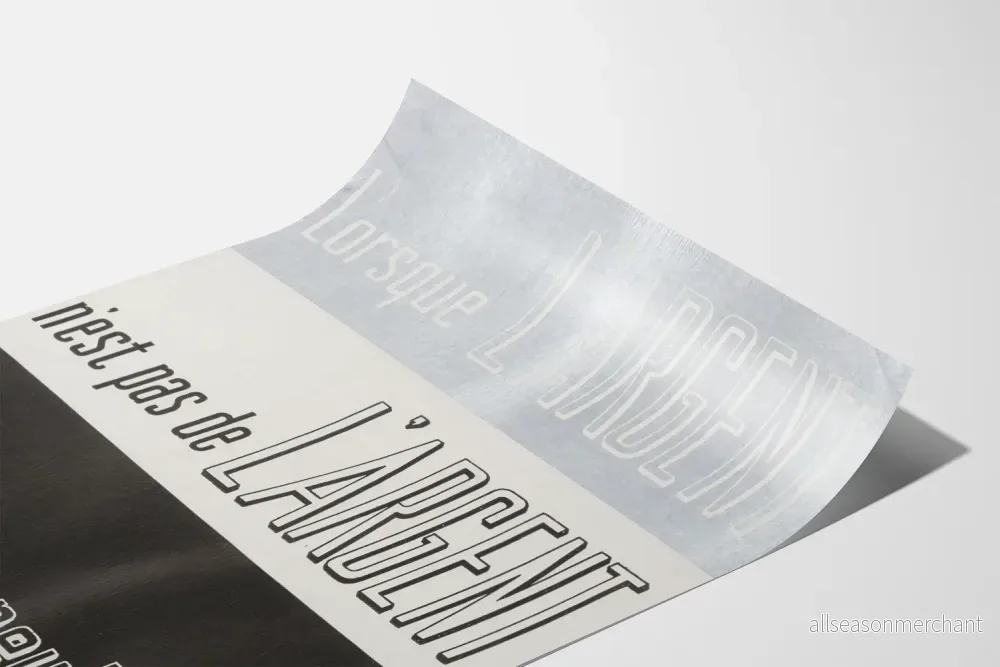 Dekorativ poster "När pengar inte är pengar" i grafisk typografi - Bild 3